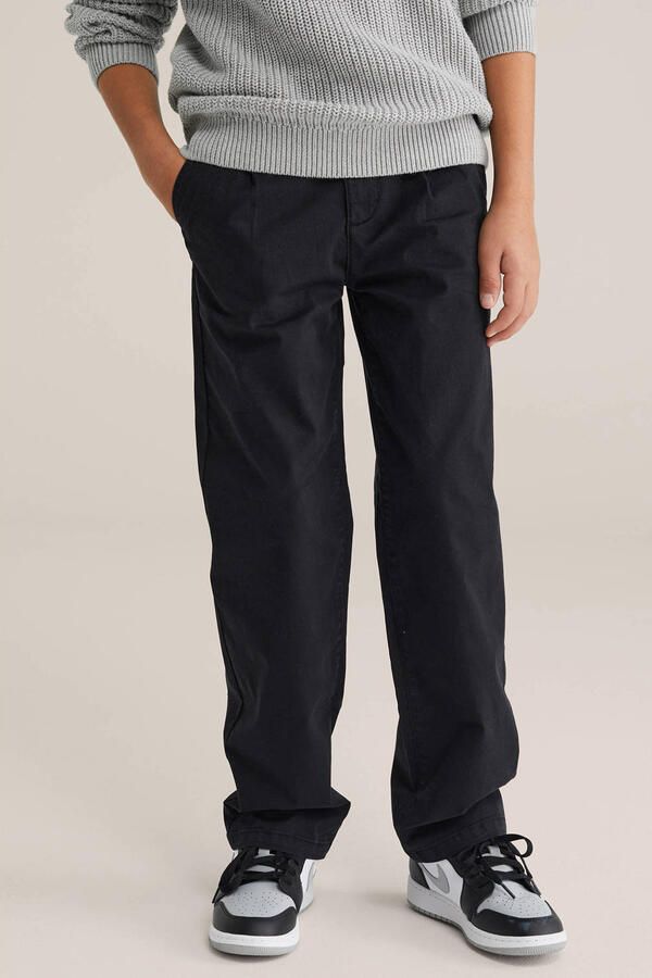 WE Fashion Blue Ridge casual broek zwart