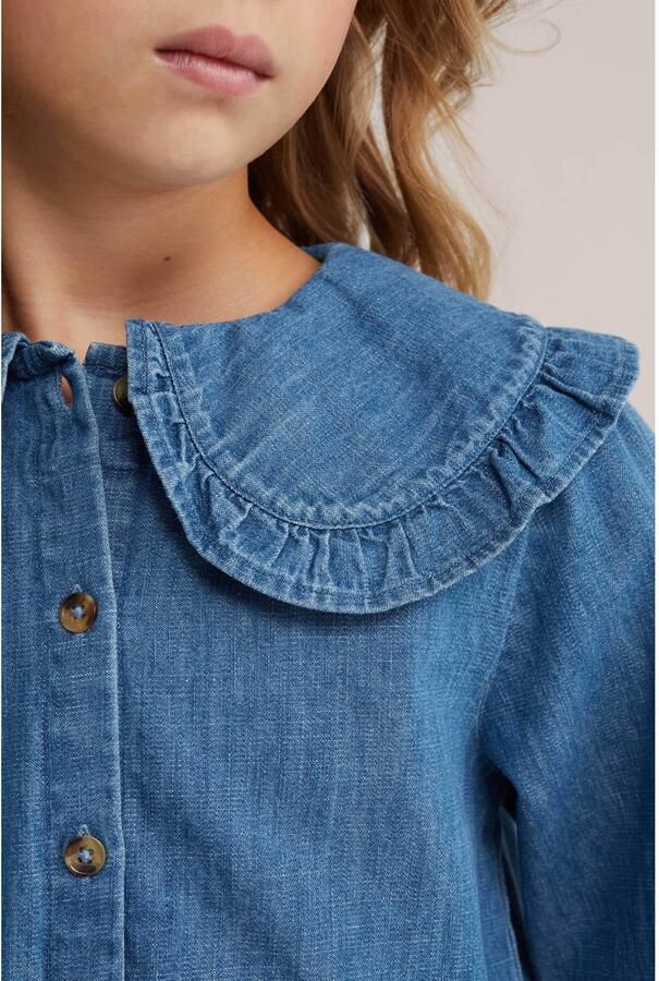 WE Fashion Blue Ridge denim blouse mediumblauw - Foto 2