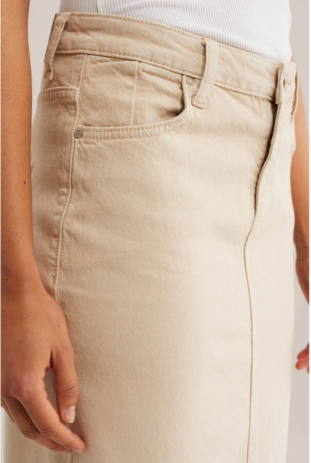 WE Fashion Blue Ridge denim kokerrok ecru - Foto 2