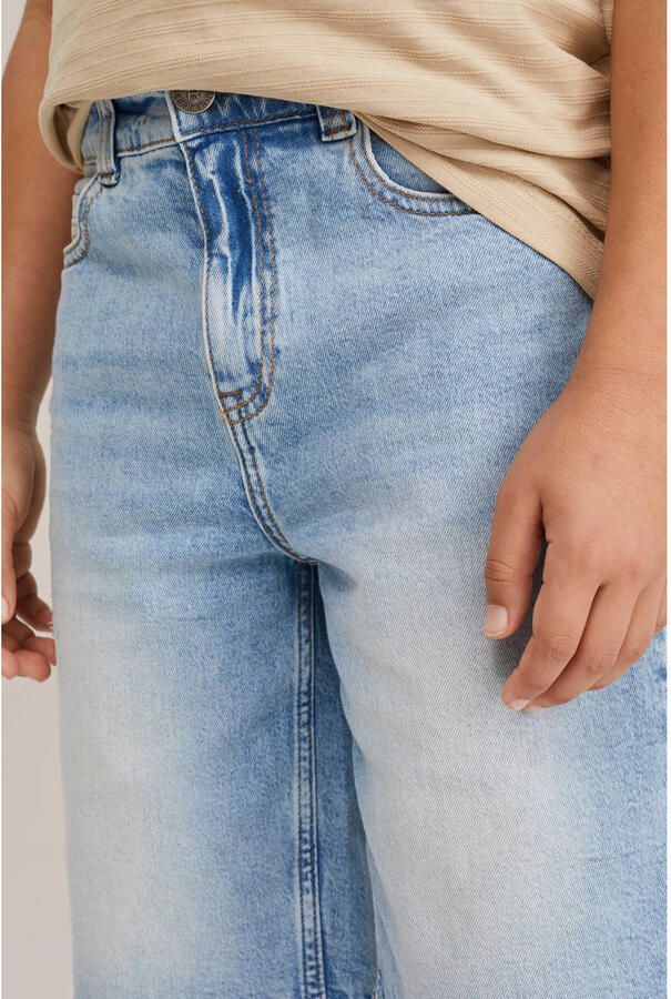 WE Fashion Blue Ridge denim loose short light blue denim - Foto 3