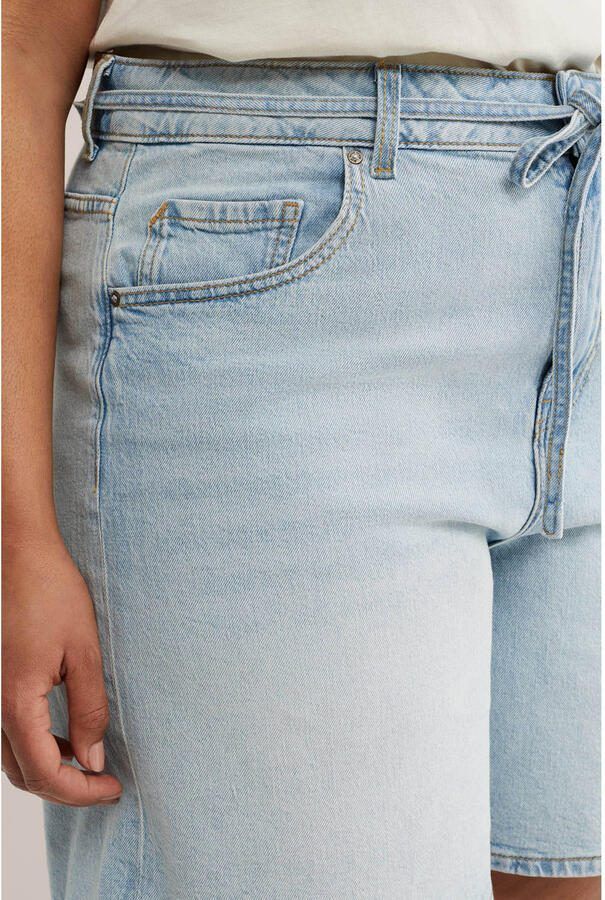 WE Fashion Blue Ridge denim regular high waist short light blue denim - Foto 2