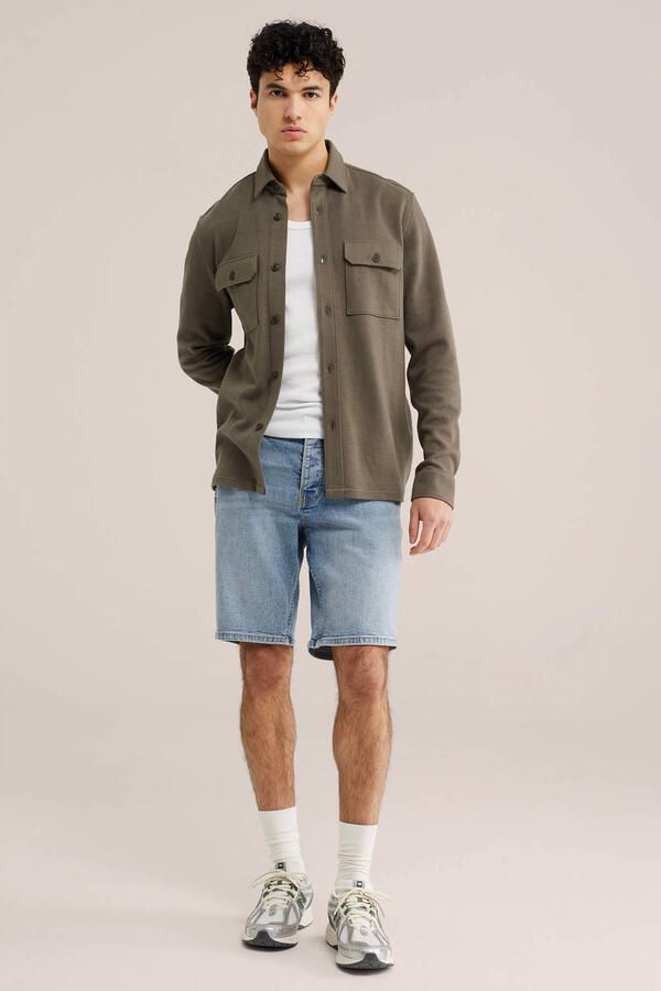 WE Fashion Blue Ridge denim regular short blauw - Foto 3