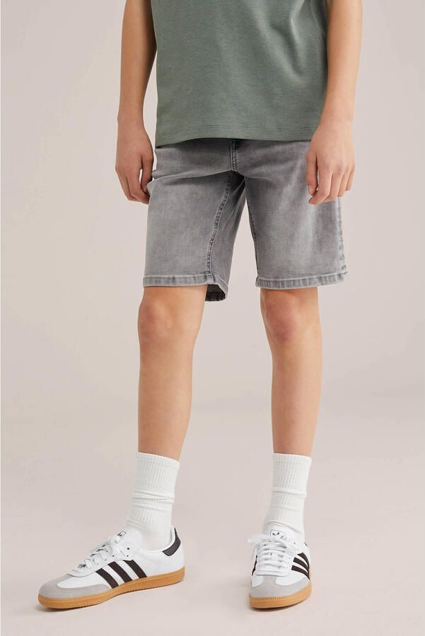 WE Fashion Blue Ridge denim short grey denim
