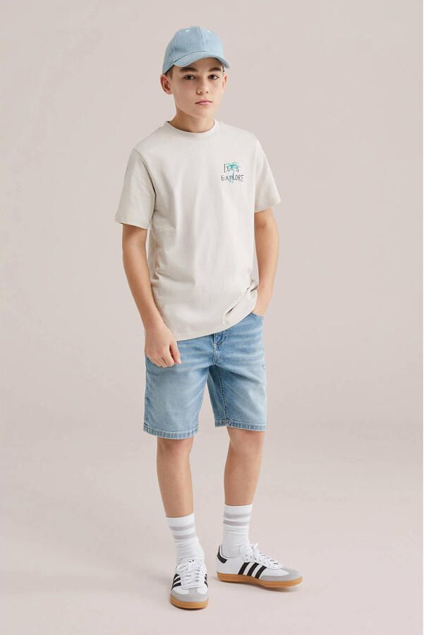 WE Fashion Blue Ridge denim short medium blue denim - Foto 3