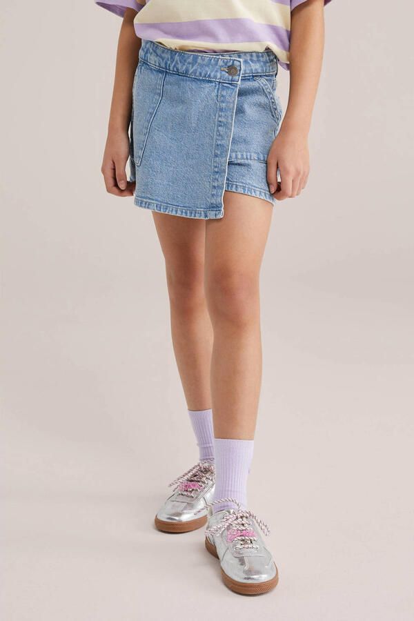 WE Fashion Blue Ridge denim skort light blue denim