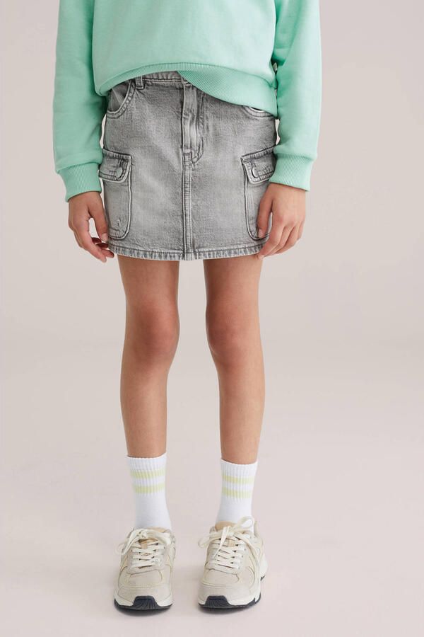 WE Fashion Blue Ridge denim spijkerrok grey denim