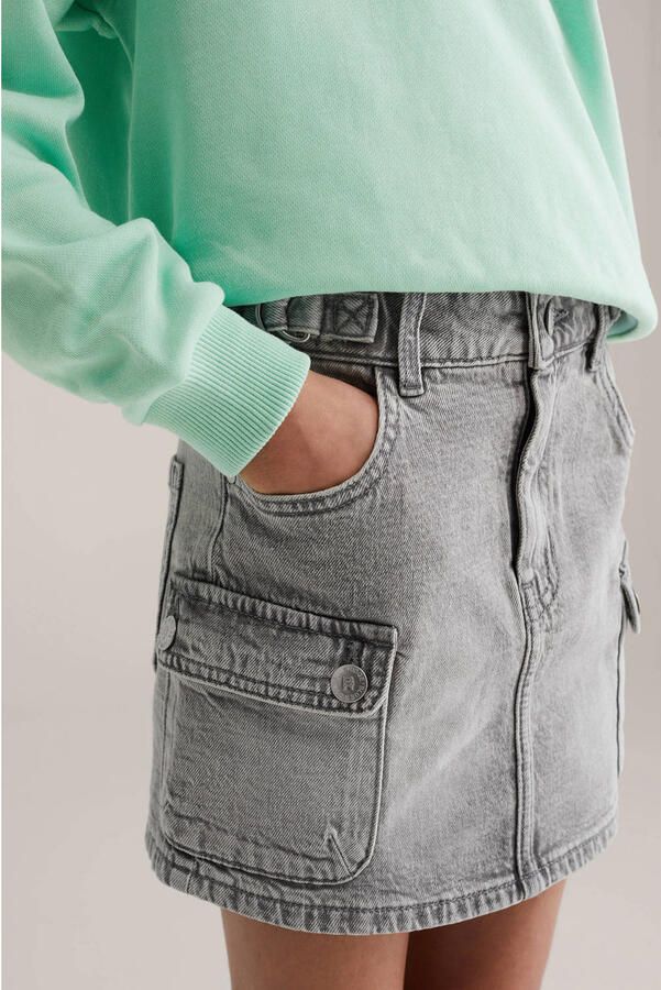 WE Fashion Blue Ridge denim spijkerrok grey denim - Foto 2