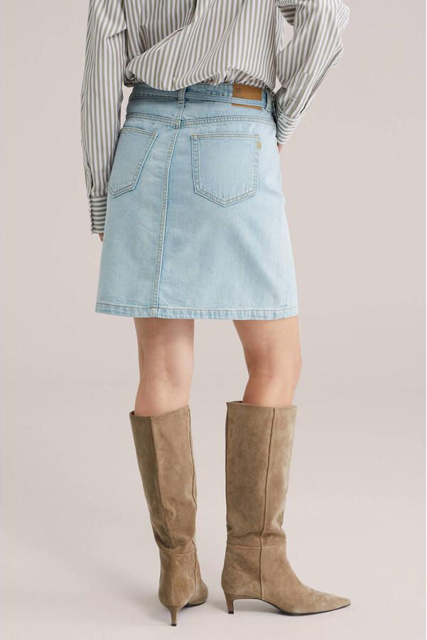 WE Fashion Blue Ridge denim spijkerrok light blue denim - Foto 2