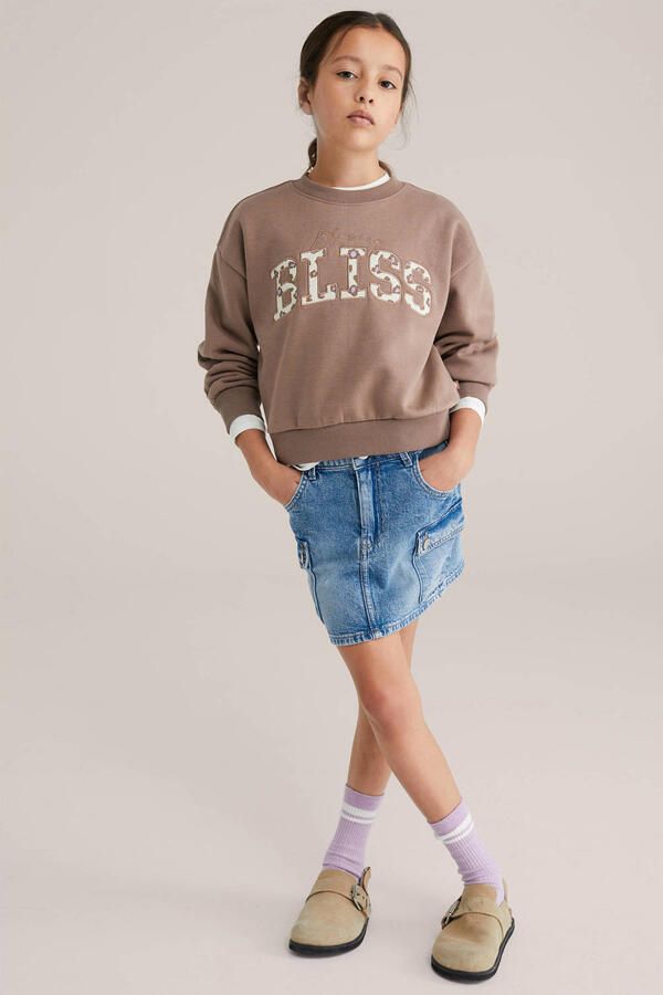 WE Fashion Blue Ridge denim spijkerrok medium blue denim - Foto 3