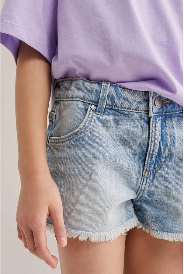 WE Fashion Blue Ridge denim straight short light blue denim - Foto 2