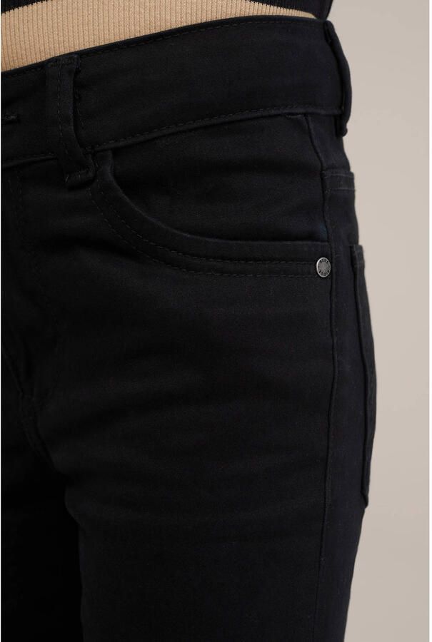 WE Fashion Blue Ridge flared jegging zwart Jeans Meisjes Stretchdenim Effen 116 - Foto 2