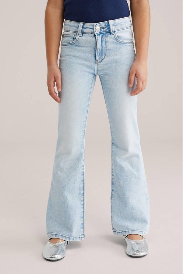 WE Fashion Blue Ridge flared jeans light blue denim