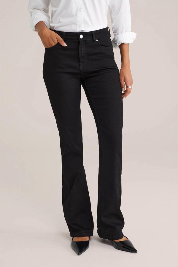WE Fashion Blue Ridge bootcut jeans zwart