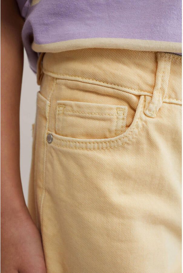 WE Fashion Blue Ridge high waist barrel jeans lichtgeel - Foto 2