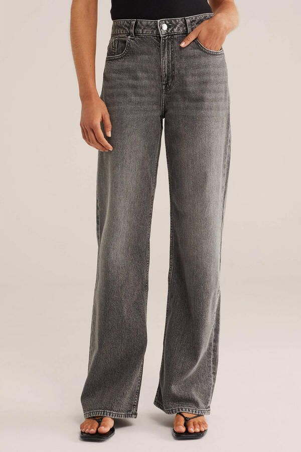 WE Fashion Blue Ridge high waist flared jeans grey denim