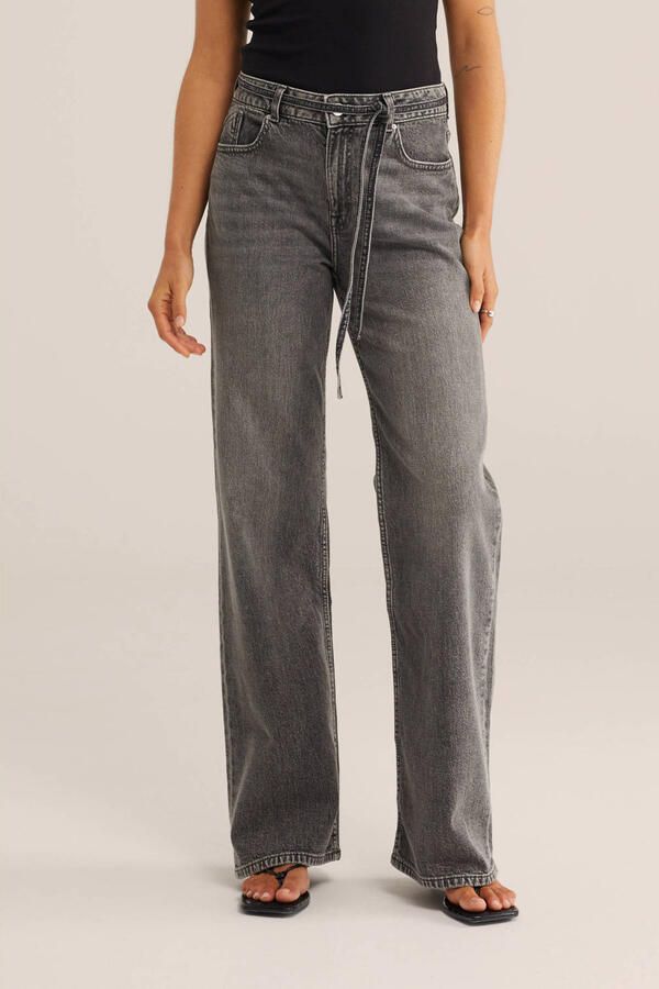 WE Fashion Blue Ridge high waist flared jeans grey denim - Foto 2