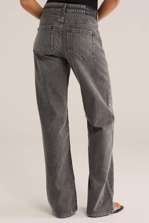 WE Fashion Blue Ridge high waist flared jeans grey denim - Foto 3