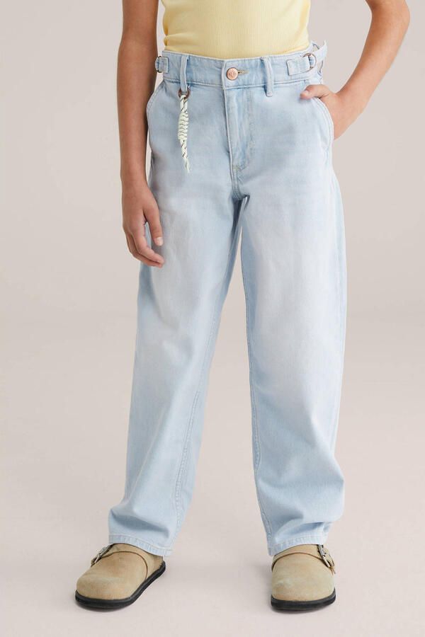 WE Fashion Blue Ridge high waist loose fit jeans baggy jeans light blue denim