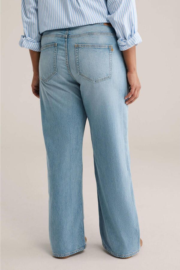 WE Fashion Blue Ridge high waist wide leg jeans light blue denim - Foto 3