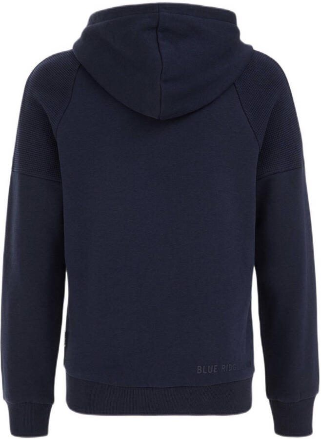 WE Fashion hoodie donkerblauw Trui Jongens Sweat Capuchon Effen 122 128 - Foto 2
