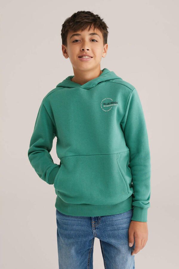 WE Fashion Blue Ridge hoodie donkergroen
