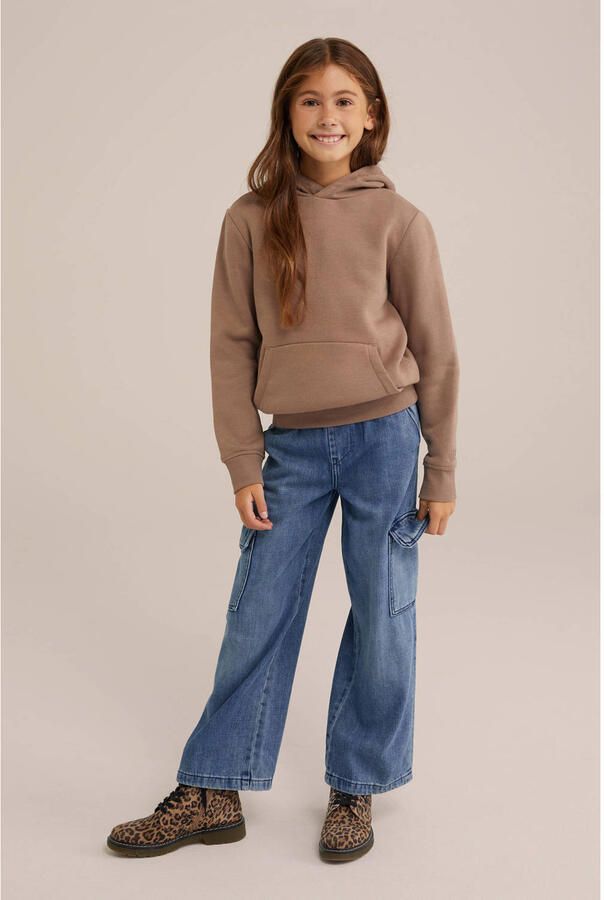 WE Fashion Blue Ridge hoodie sandshell Sweater Bruin Effen 110 116 - Foto 2