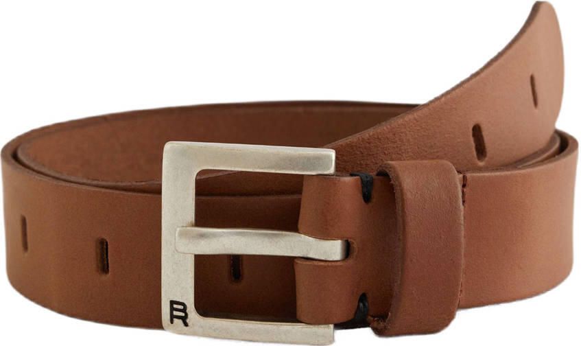 WE Fashion Blue Ridge leren riem cognac