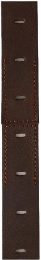 WE Fashion Blue Ridge leren riem donkerbruin - Foto 3