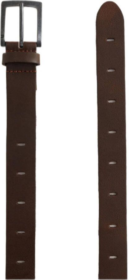 WE Fashion Blue Ridge leren riem donkerbruin - Foto 2
