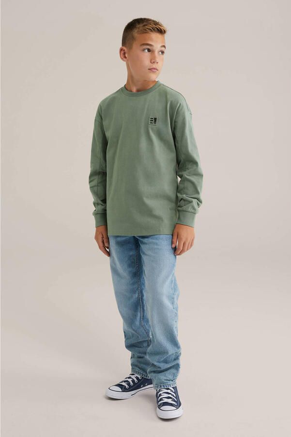 WE Fashion longsleeve olijfgroen
