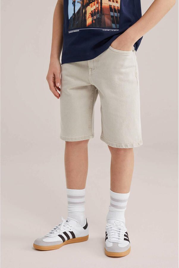 WE Fashion Blue Ridge loose fit casual short beige