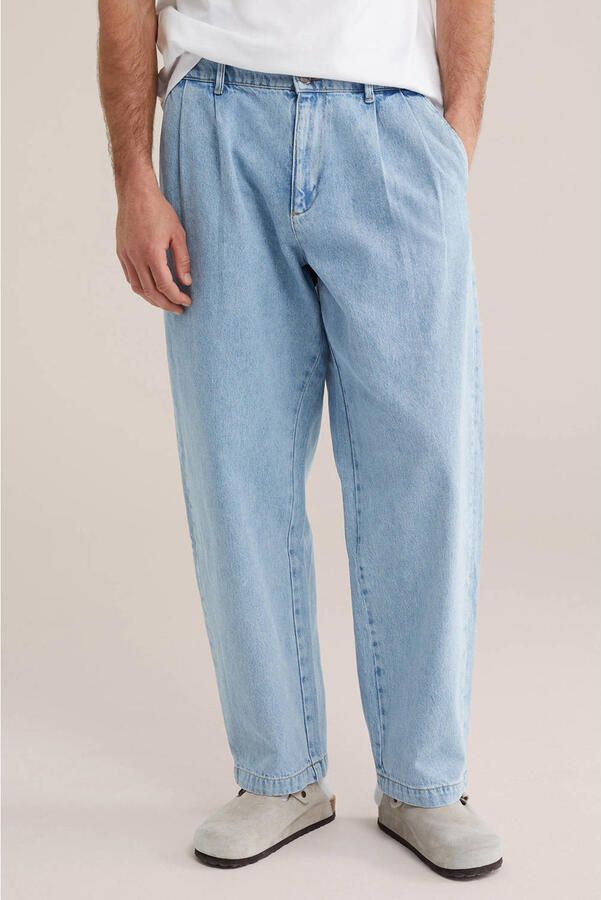 WE Fashion Blue Ridge loose fit jeans lichtblauw