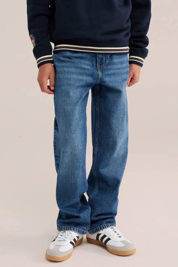 WE Fashion Blue Ridge loose fit jeans mediumblauw
