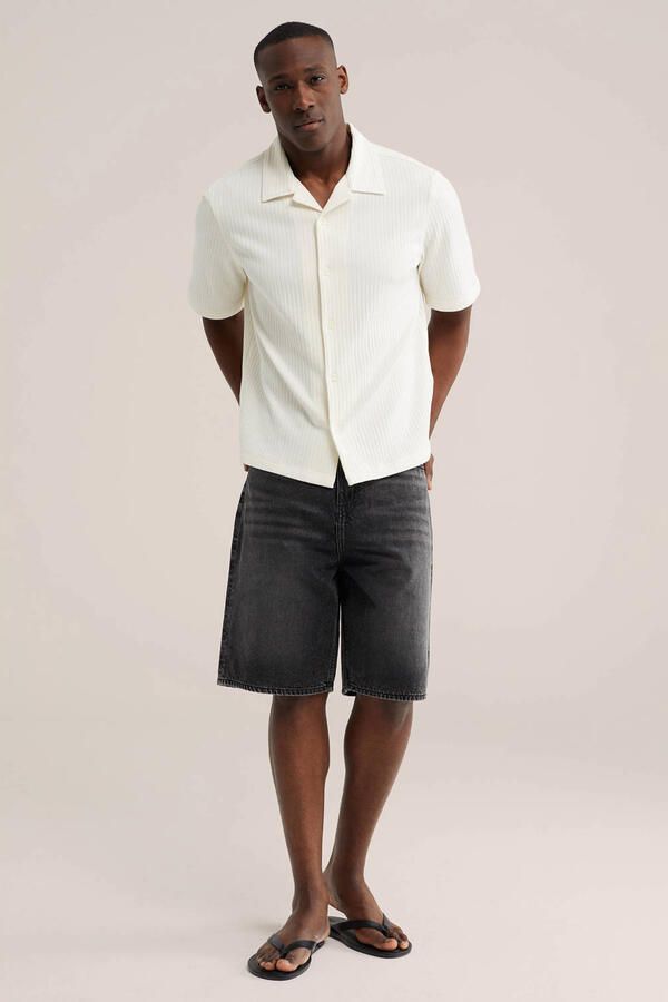 WE Fashion Blue Ridge Loose short black denim - Foto 2