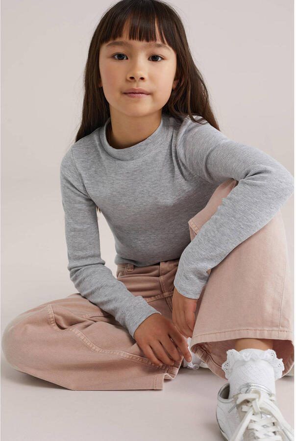 WE Fashion Blue Ridge low waist wide leg jeans roze - Foto 2