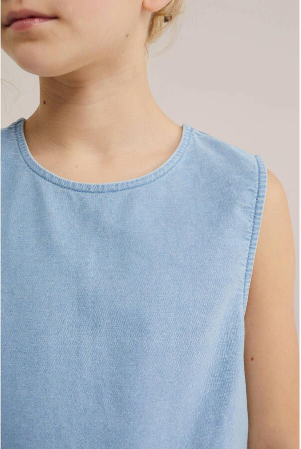 WE Fashion Blue Ridge mouwloze top blauw - Foto 2