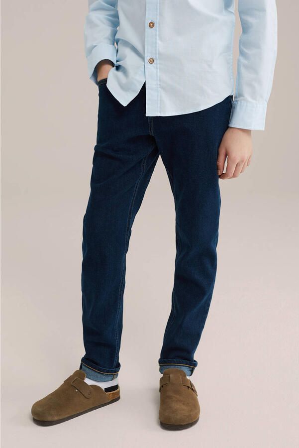 WE Fashion Blue Ridge regular fit jeans dark blue denim