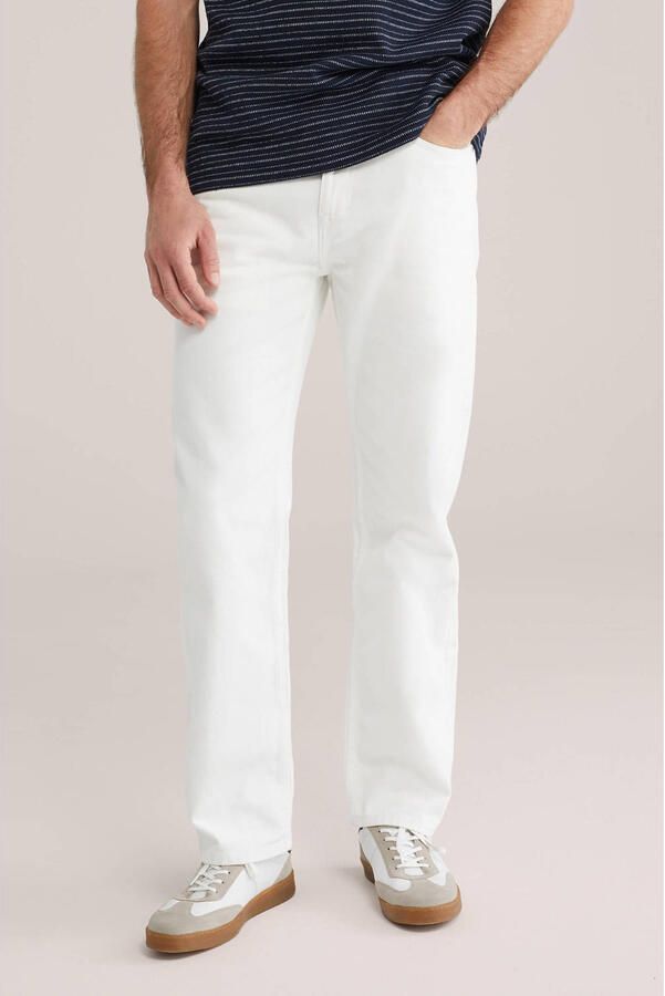 WE Fashion Blue Ridge regular fit jeans ecru white