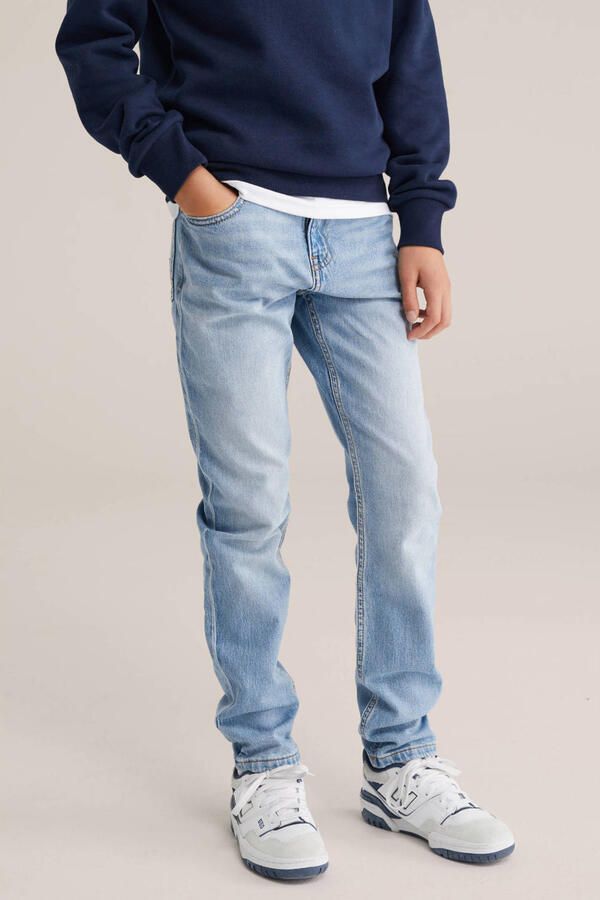WE Fashion Blue Ridge regular fit jeans lichtblauw