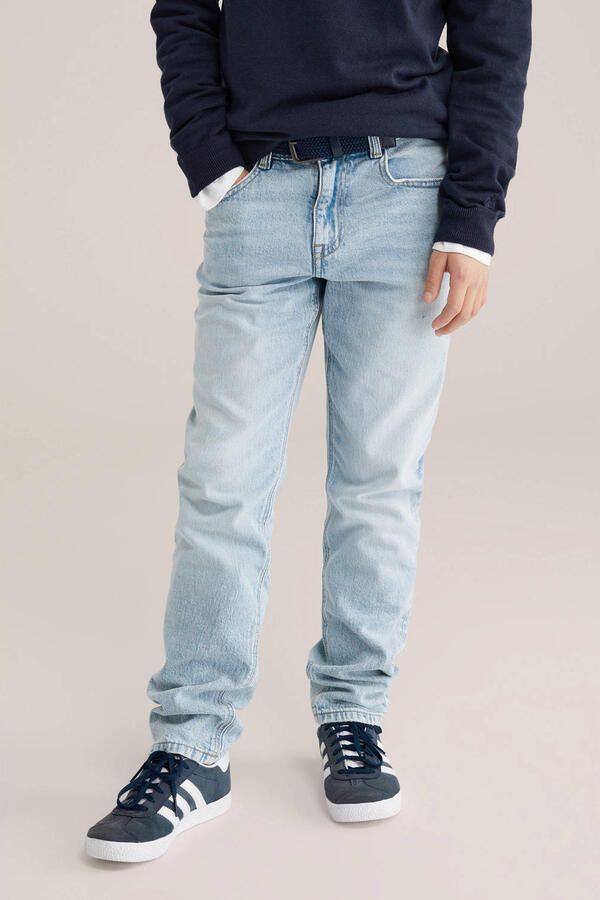 WE Fashion Blue Ridge regular fit jeans light blue denim