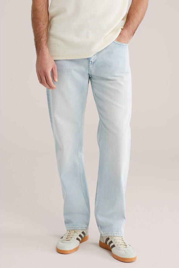 WE Fashion Blue Ridge regular fit jeans light blue denim