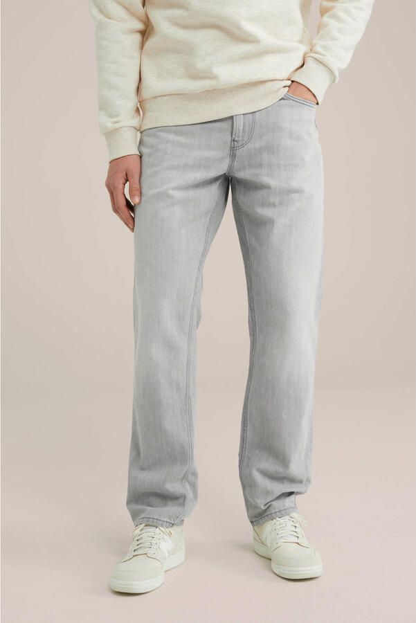 WE Fashion Blue Ridge regular fit jeans light grey denim