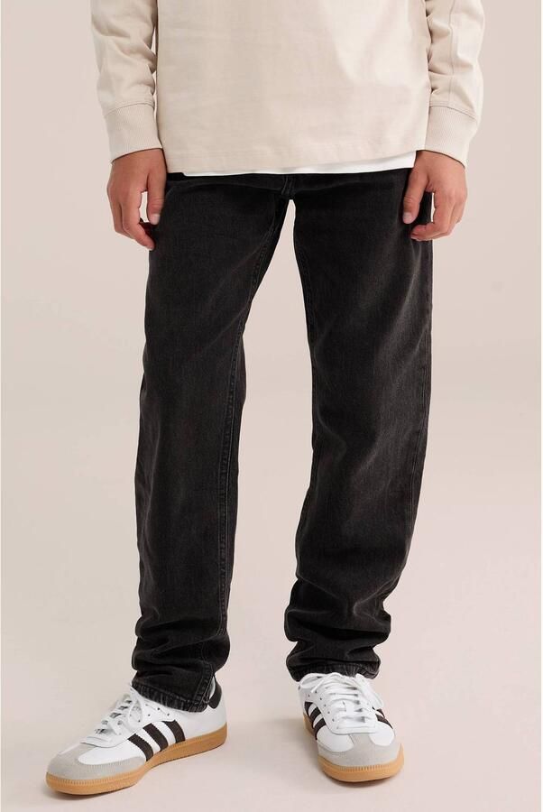 WE Fashion Blue Ridge regular fit jeans zwart
