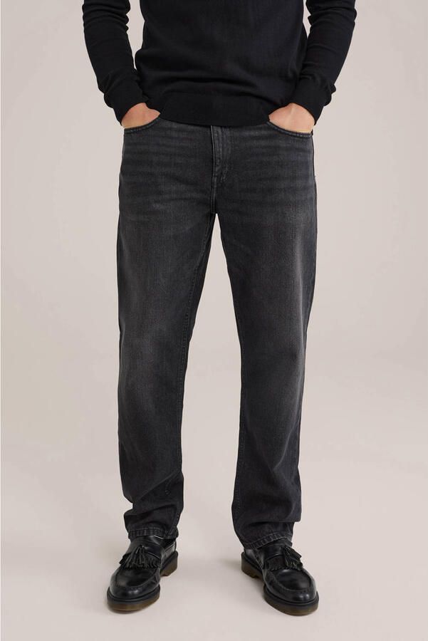 WE Fashion Blue Ridge regular straight leg jeans black denim