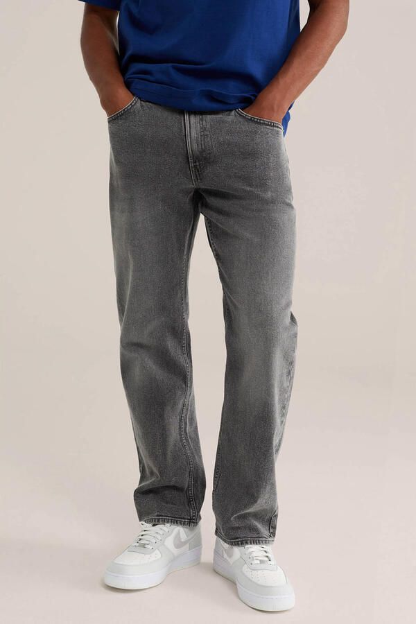 WE Fashion Blue Ridge relaxed fit straight leg jeans grijs - Foto 3