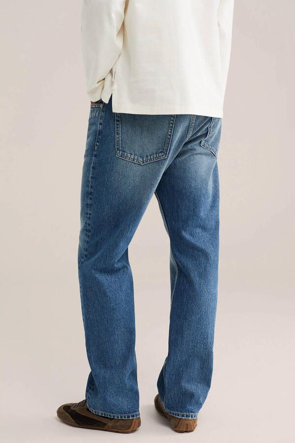 WE Fashion Blue Ridge relaxed fit straight leg jeans midblauw - Foto 3