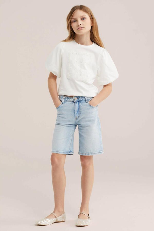 WE Fashion Blue Ridge relaxed short light blue denim - Foto 3