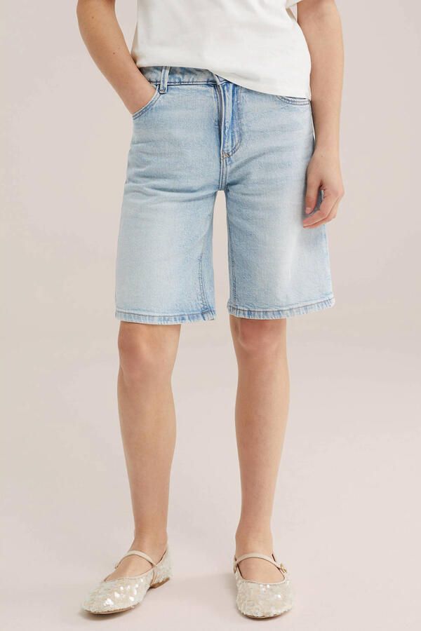 WE Fashion Blue Ridge relaxed short light blue denim
