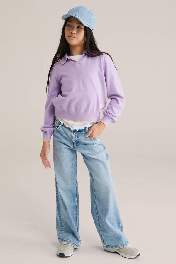WE Fashion Blue Ridge relaxed straight leg jeans light blue denim - Foto 3
