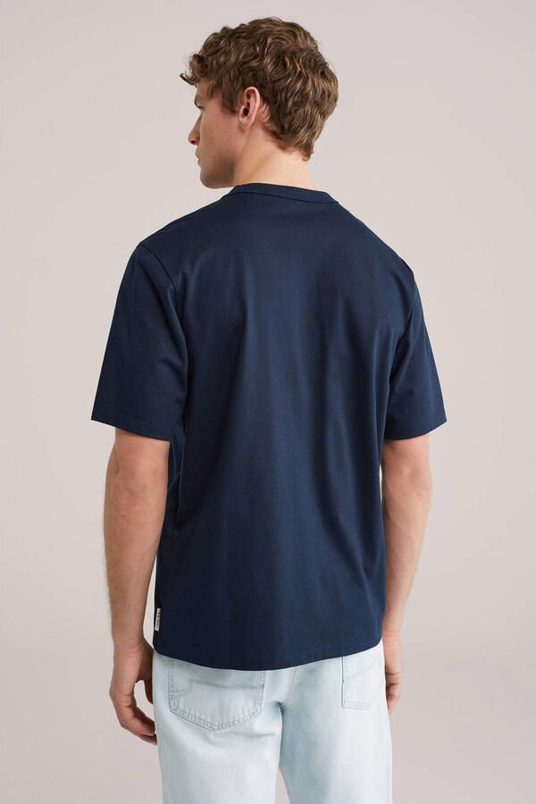 WE Fashion Blue Ridge relaxed T-shirt donkerblauw - Foto 3